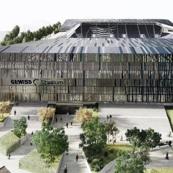 Render stadio Atalanta gewiss stadium a Bergamo